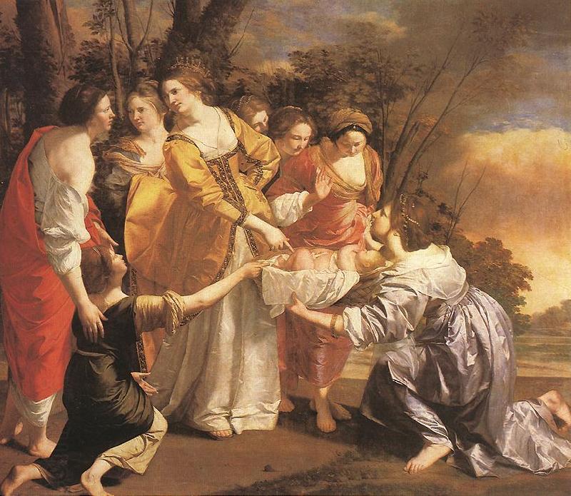 GENTILESCHI, Orazio Finding of Moses dfgh China oil painting art